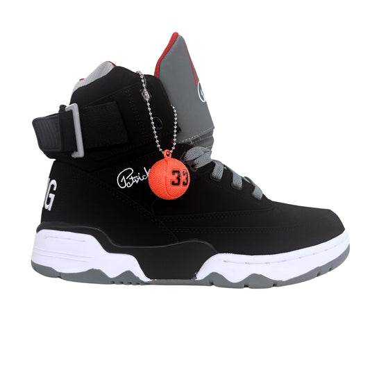 Patrick Ewing Athletics Men's 1EW90165-005 33 HI Black Grey Red Basketball Shoes