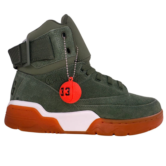 Patrick Ewing Athletics Men's 1EW90212-363 33 HI Chive Green White Gum Basketball Shoes
