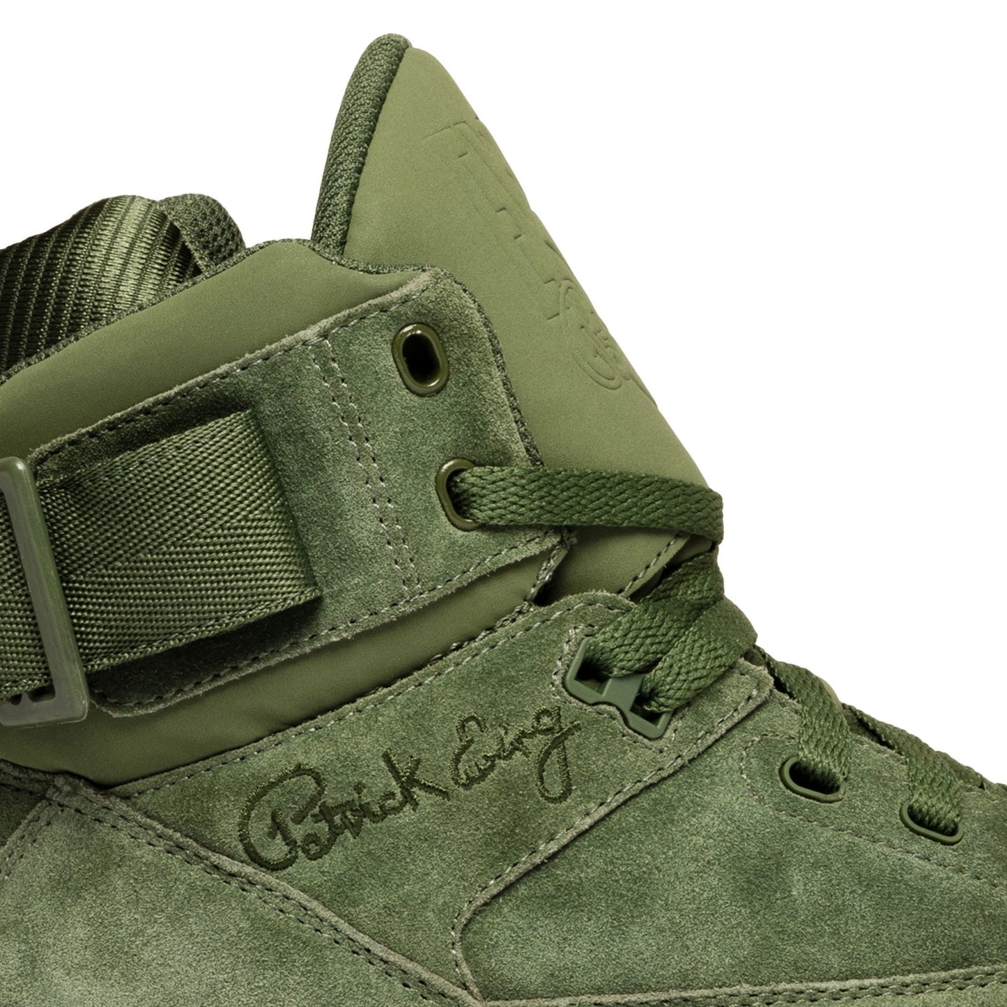 Patrick Ewing Athletics Men's 1EW90212-363 33 HI Chive Green White Gum Basketball Shoes