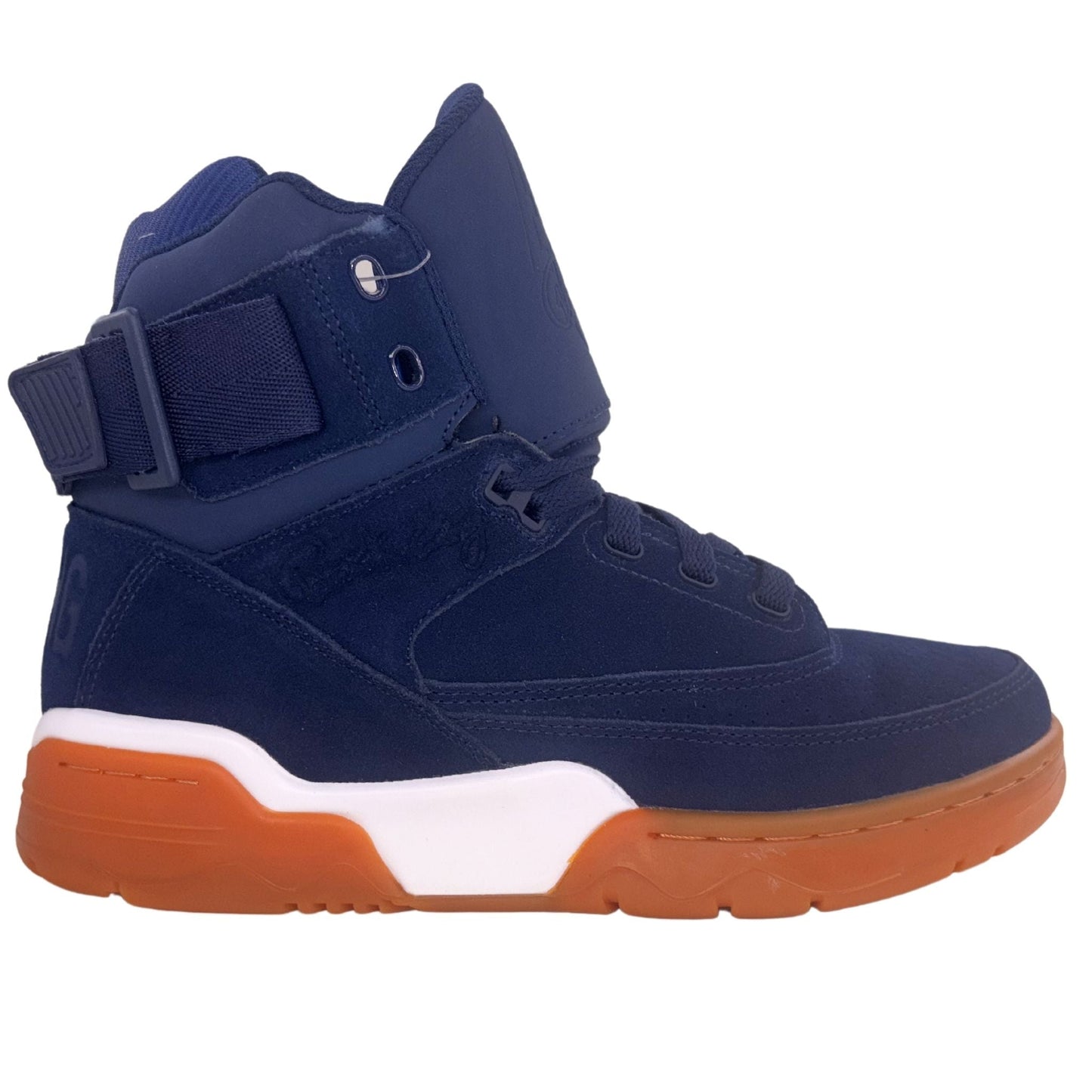 Patrick Ewing Athletics Men's 1EW90212-475 33 HI Navy White Gum Basketball Shoes