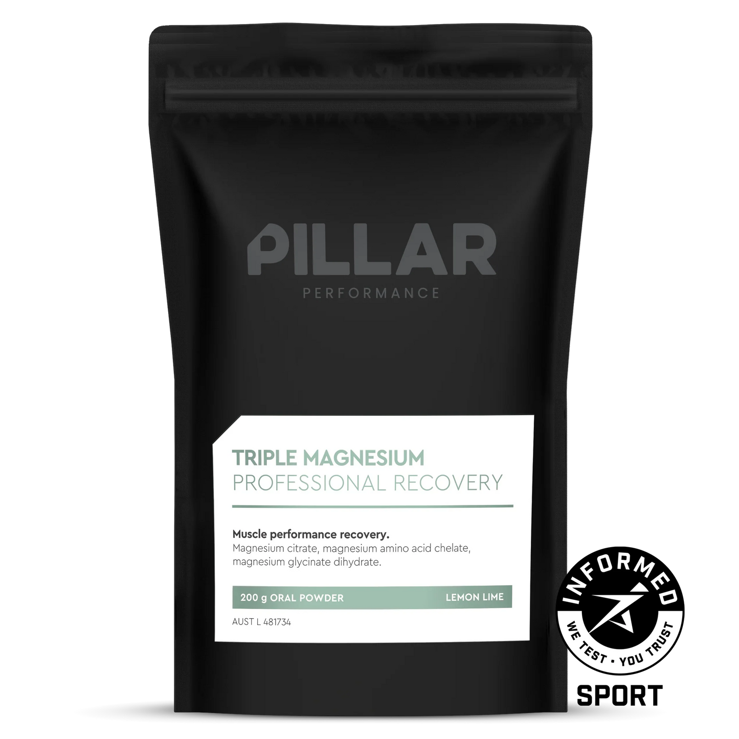 Pillar Triple Magnesium Powder | 200g Pouch