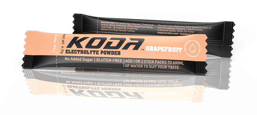 Koda Electrolyte Powder Stick 80g (20 Stick Packs) - Grapefruit