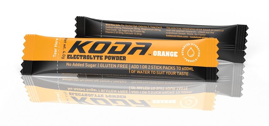 Koda Electrolyte Powder Stick 80g (20 Stick Packs) - Orange