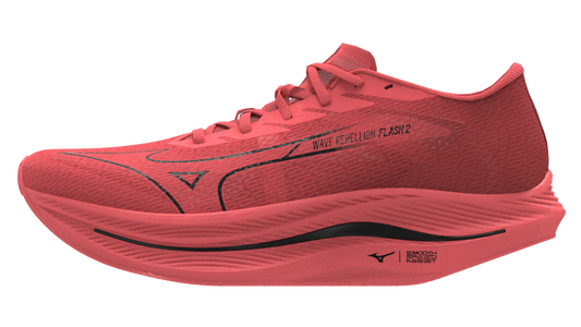 Mizuno Men's Wave Rebellion Flash 2 - Dubarry/Black/Cranberry