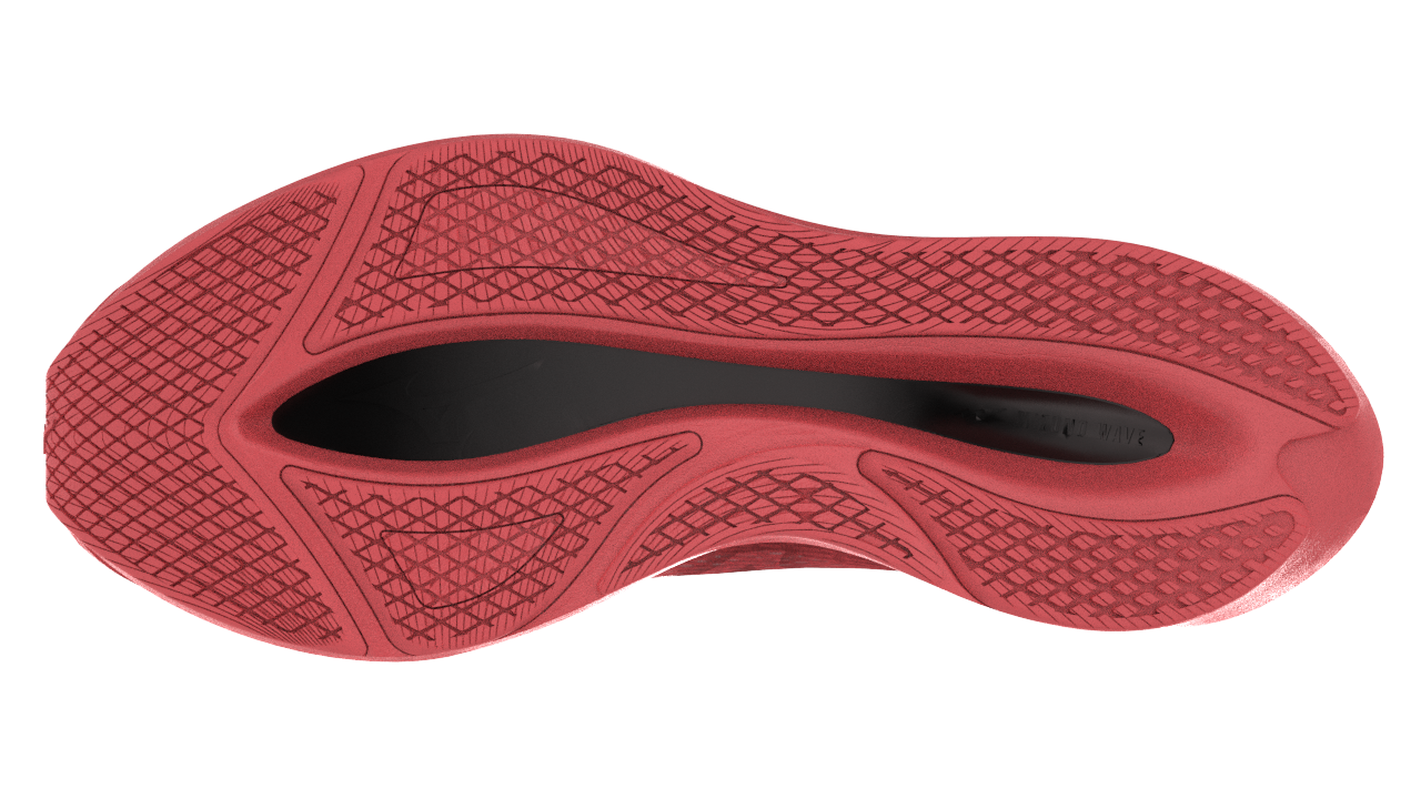 Mizuno Men's Wave Rebellion Flash 2 - Dubarry/Black/Cranberry