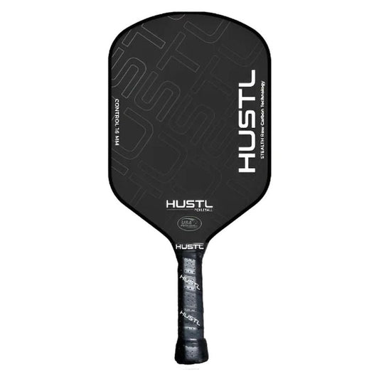 HUSTL Stealth Control Raw Carbon 16mm Pickleball Paddle