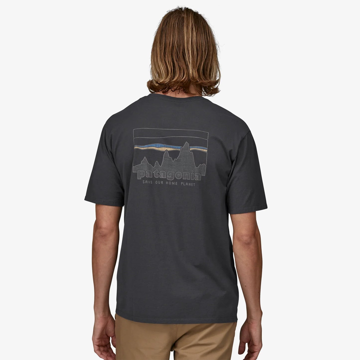 Patagonia '73 Skyline Organic T-Shirt | Ink Black | Mens