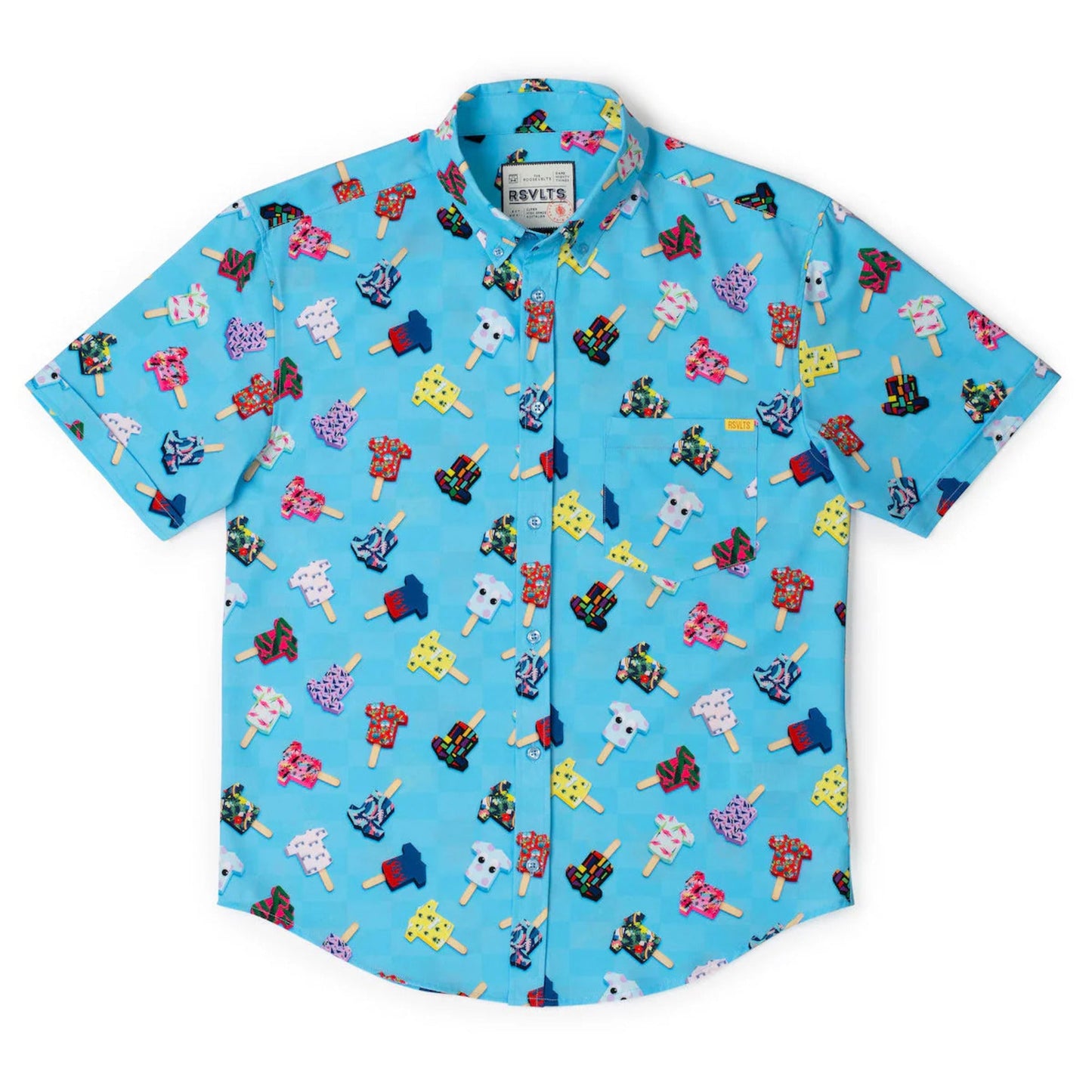 RSVLTS Men's Kunu Pops Popsicles KUNUFLEX Short Sleeve Shirt