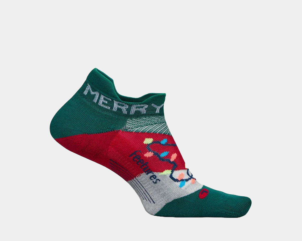 Limited Edition "Merry & Bright" Elite Light Cushion No Show Tab Socks
