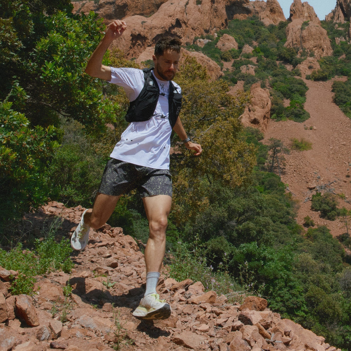 On Ultra Shorts | Iron / Lime | Mens