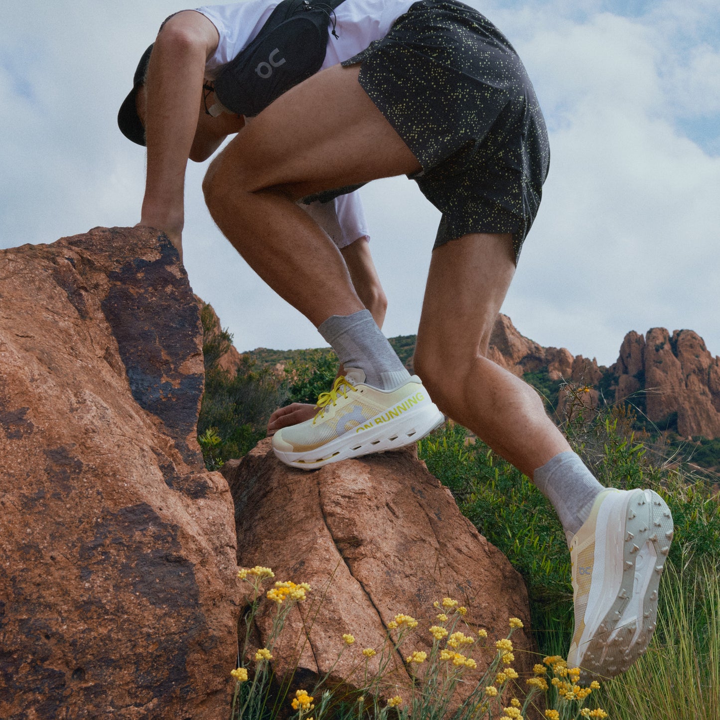 On Ultra Shorts | Iron / Lime | Mens