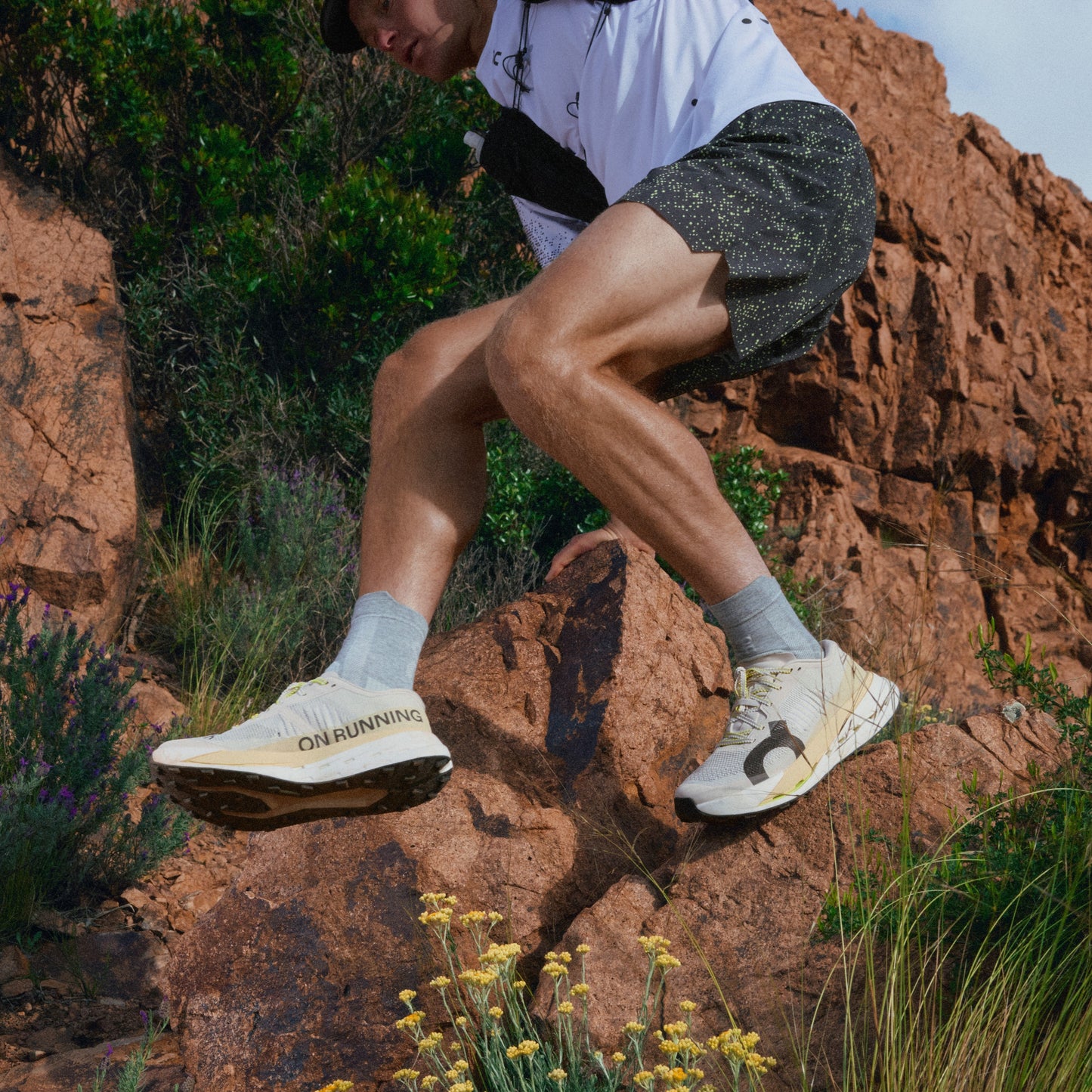 On Ultra Shorts | Iron / Lime | Mens