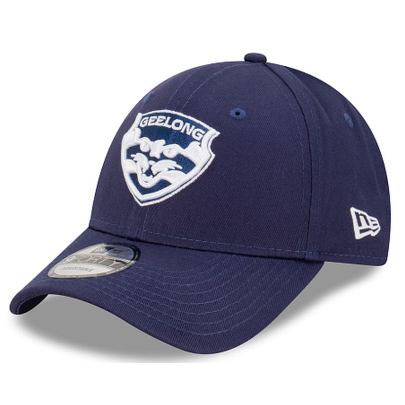 New Era Geelong Cats Official Team Colours 9FORTY Cloth Strap