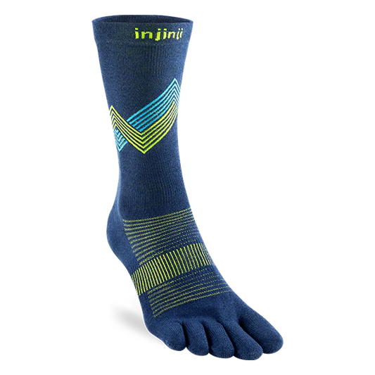 Injinji Run Sock | Lightweight | Crew Length | Glow