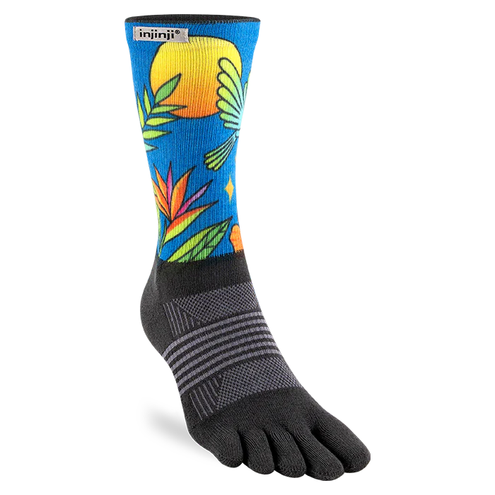 Injinji Trail Sock | Midweight | Crew Length | Parrot | Womens