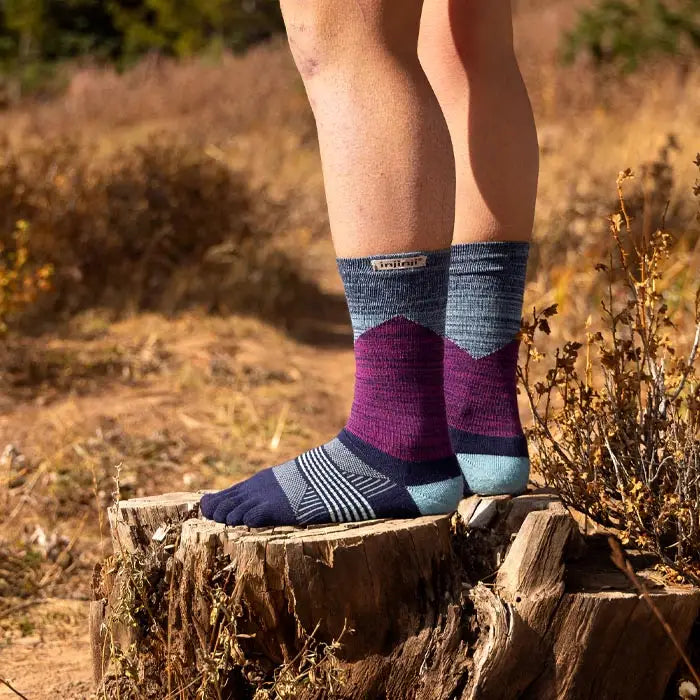 Injinji Trail Sock | Midweight | Crew Length | Twilight | Womens