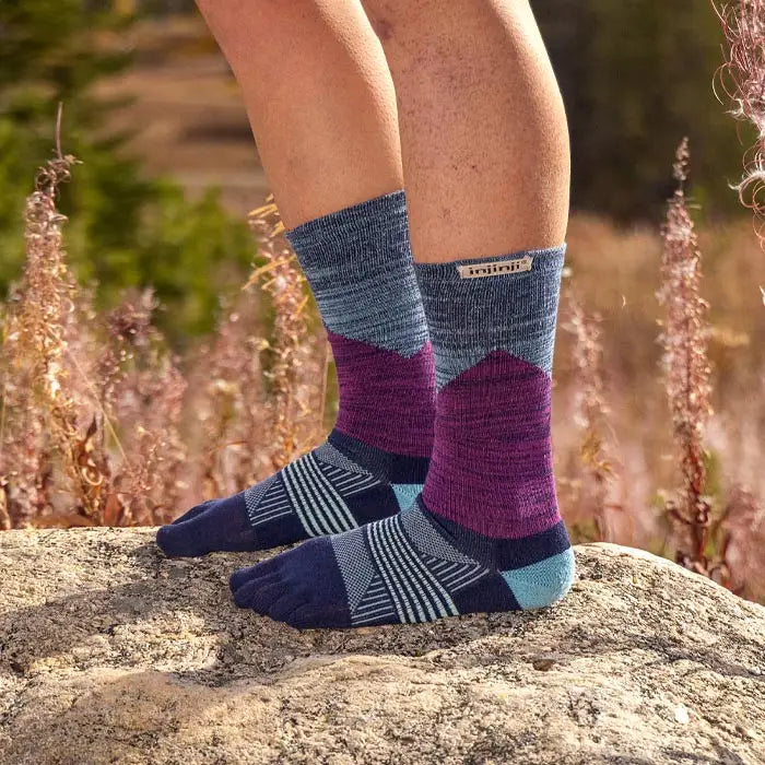 Injinji Trail Sock | Midweight | Crew Length | Twilight | Womens