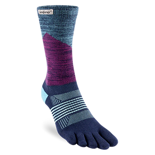 Injinji Trail Sock | Midweight | Crew Length | Twilight | Womens