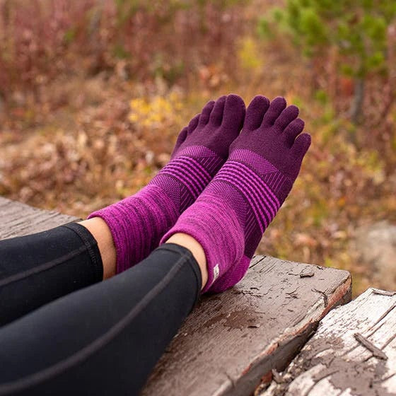 Injinji Trail Sock | Midweight | Mini-Crew | Violet | Womens