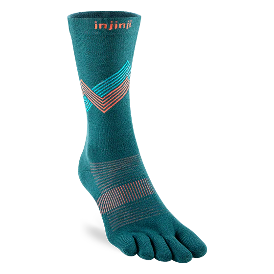 Injinji Run Sock | Lightweight | Crew Length | Lagoon