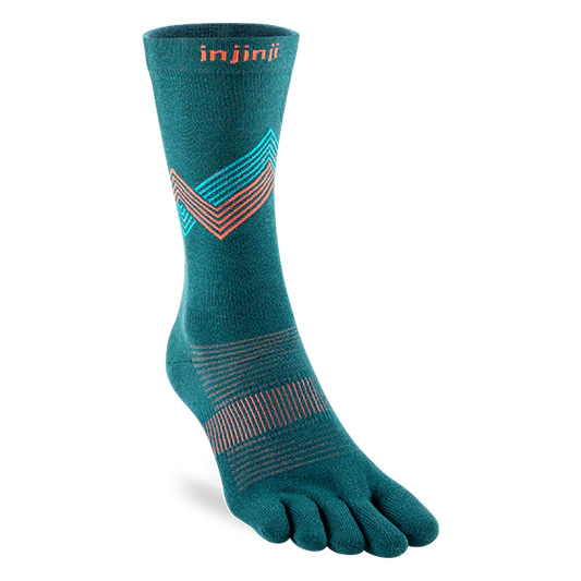 Injinji Run Sock | Lightweight | Crew Length | Lagoon