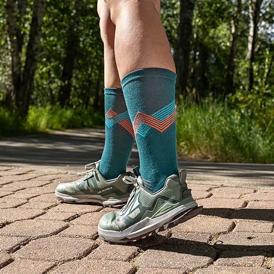 Injinji Run Sock | Lightweight | Crew Length | Lagoon