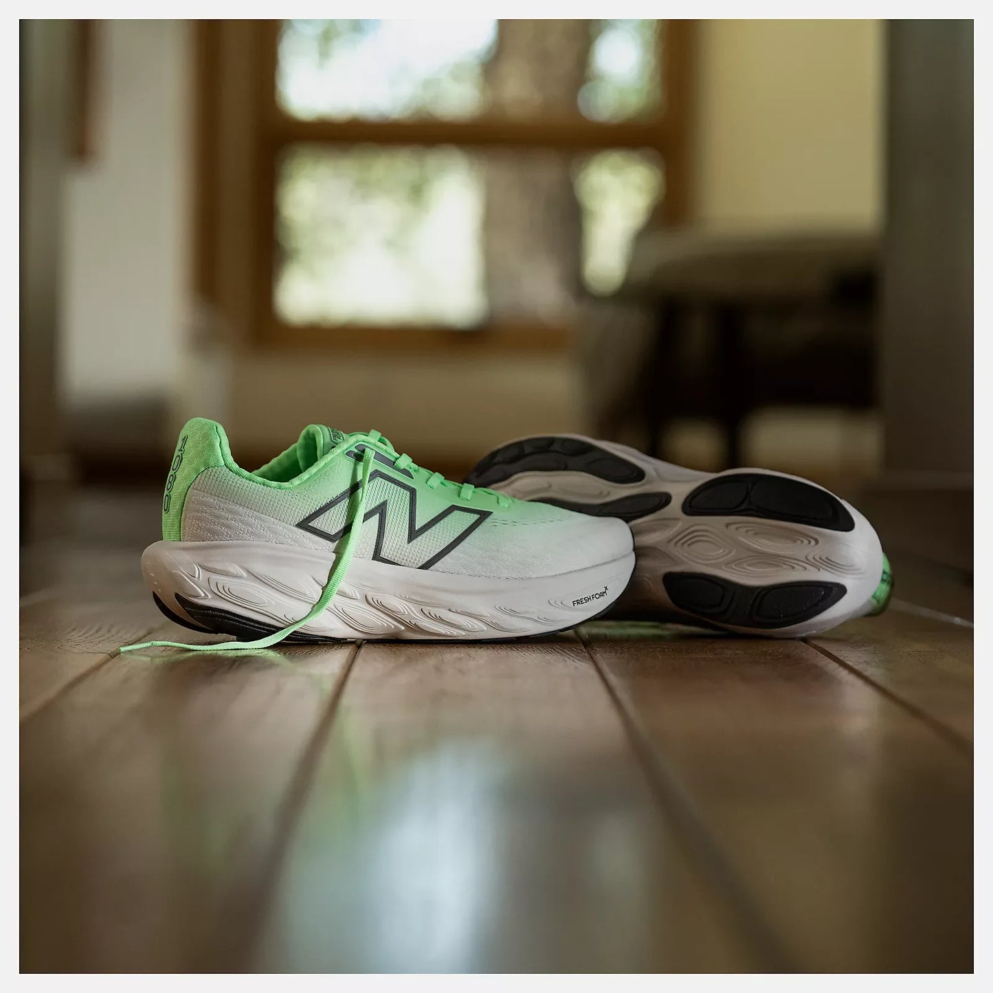 New Balance Men's Fresh Foam X 1080 v14 - Electric Jade/Reflection/Dark Silver Metallic