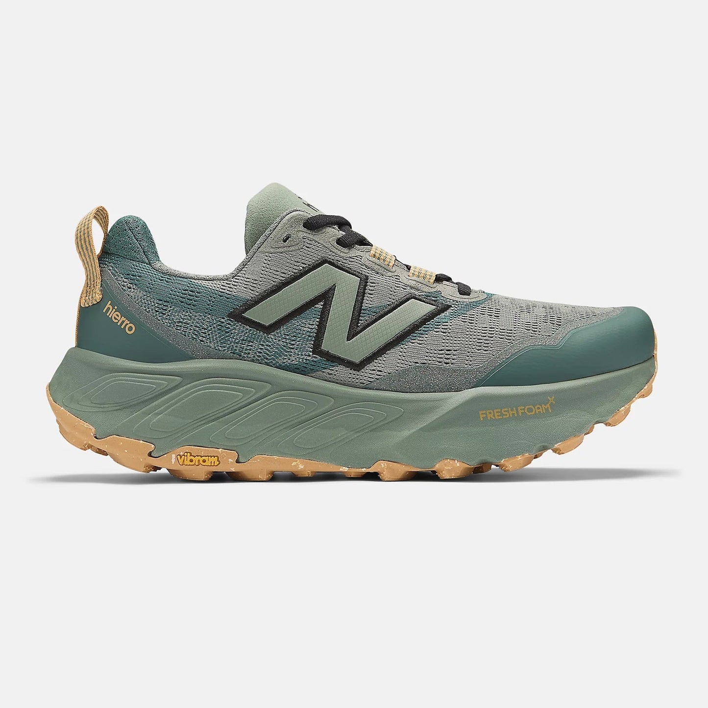 New Balance Fresh Foam X Hierro v9 | Dark Juniper / Black / Dried Apricot | Mens