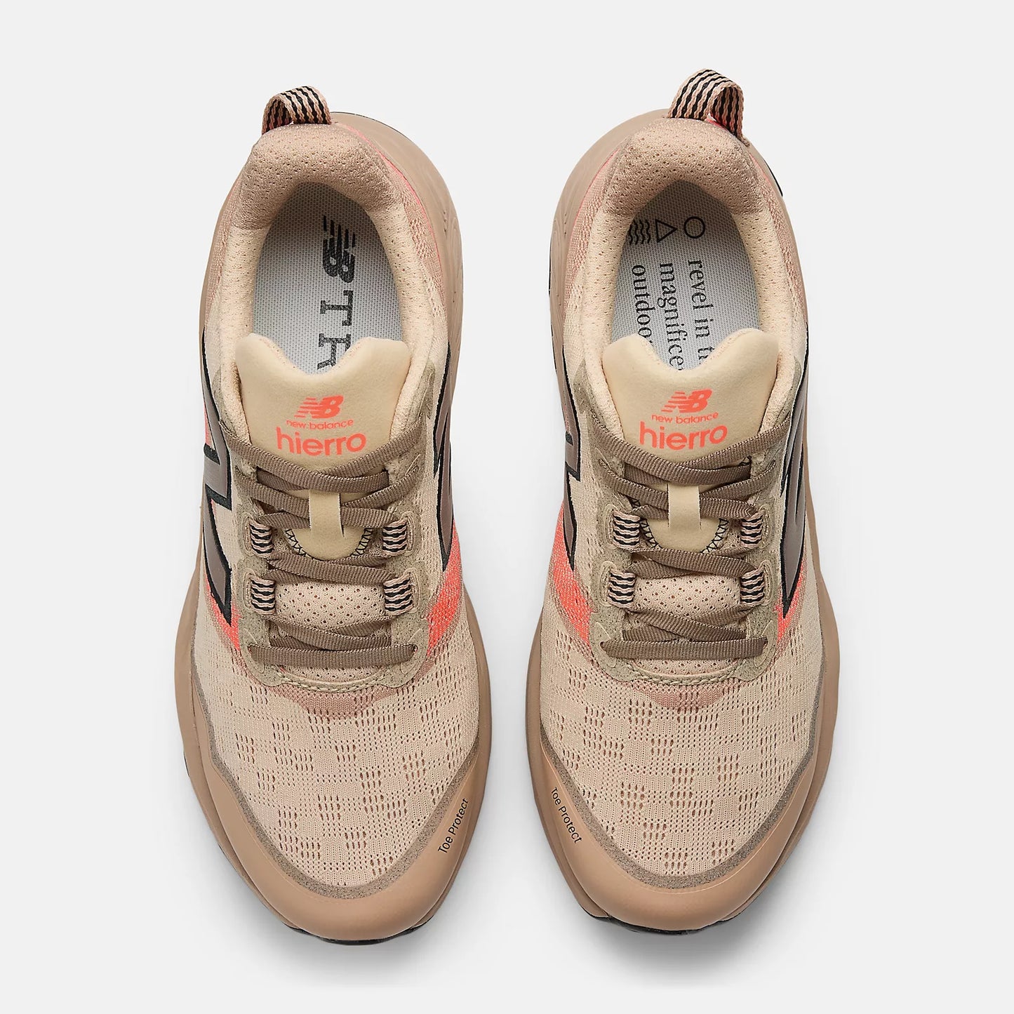 New Balance Fresh Foam X Hierro v9 Wide | Desert Clay / Earth Shadow / Urgent Red | Mens