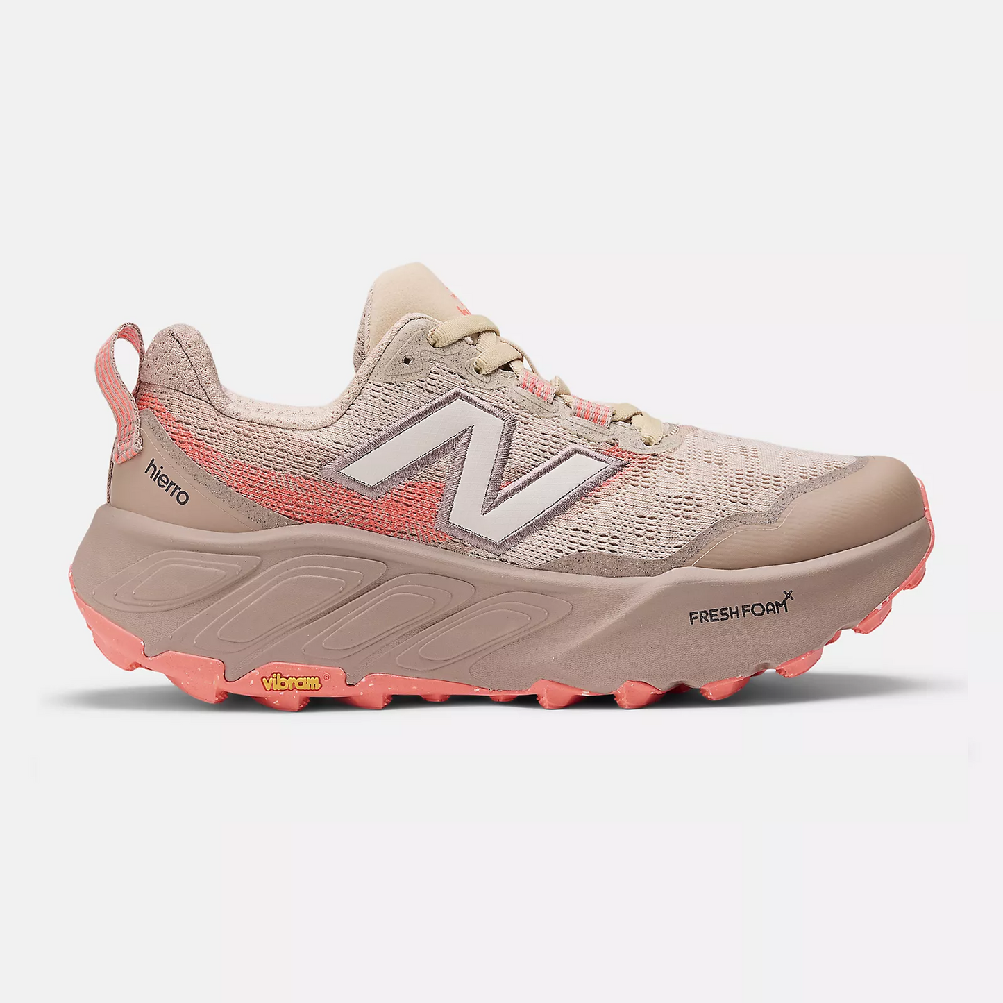 New Balance Fresh Foam X Hierro v9 | Desert Clay / Flat Taupe / Urgent Red | Womens