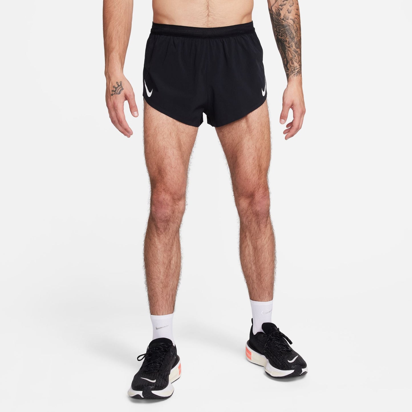 Nike AeroSwift 2" Shorts | Black / Summit White | Mens