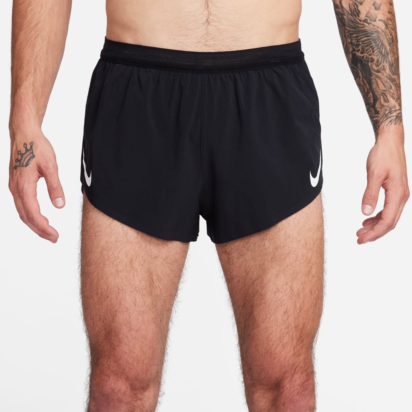 Nike AeroSwift 2" Shorts | Black / Summit White | Mens