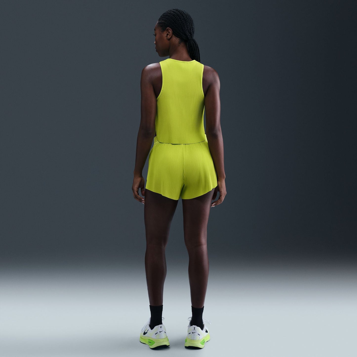 Nike AeroSwift Shorts | Cyber / Black | Womens