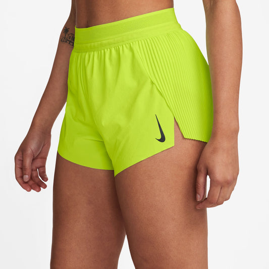 Nike AeroSwift Shorts | Cyber / Black | Womens