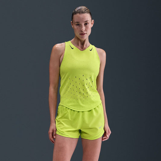 Nike AeroSwift Singlet | Cyber / Black | Womens
