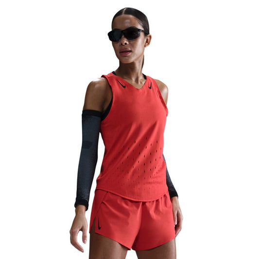 Nike AeroSwift Singlet | Light Crimson / Black | Womens