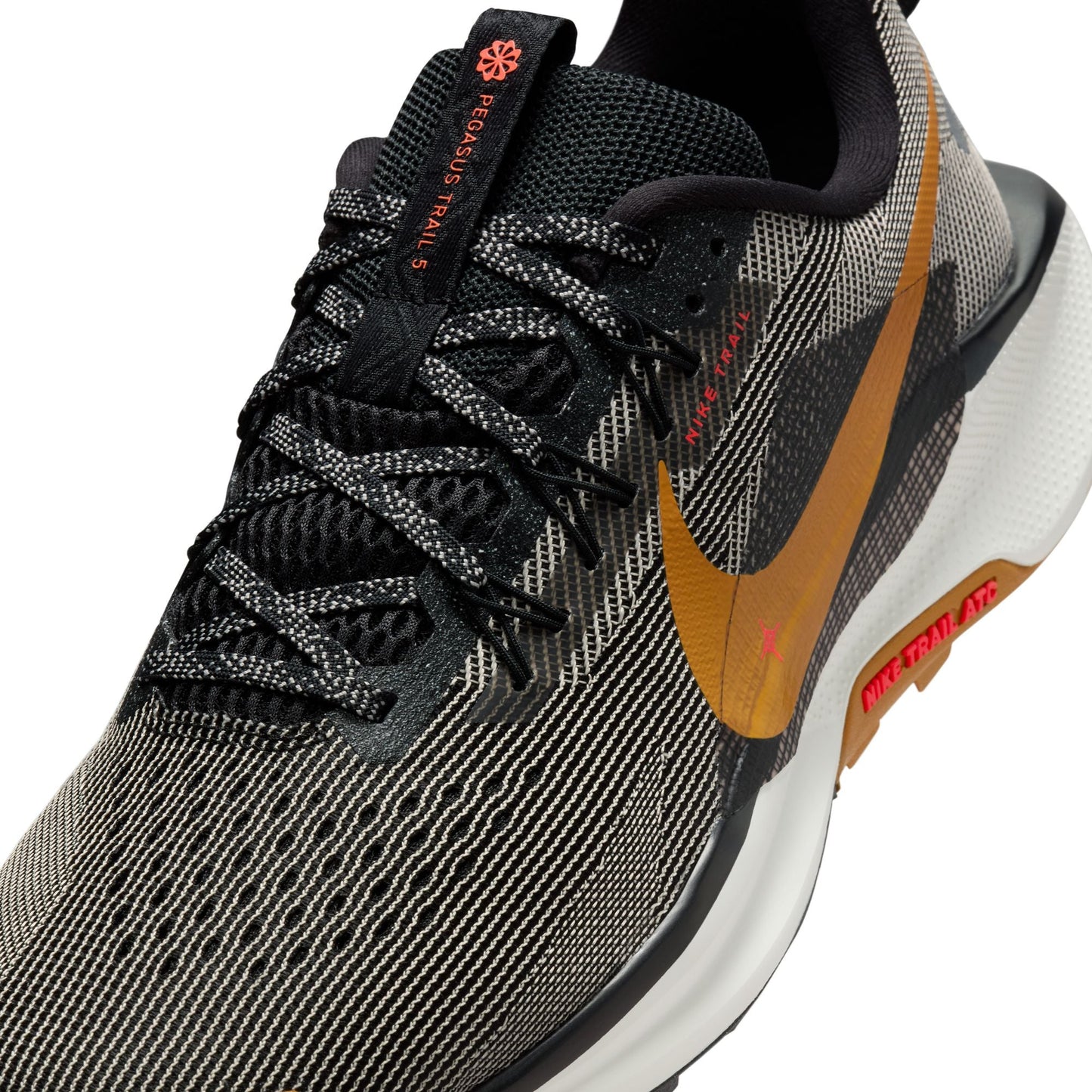 Nike Pegasus Trail 5 | Black / Desert Ochre / Fir / College Grey | Mens