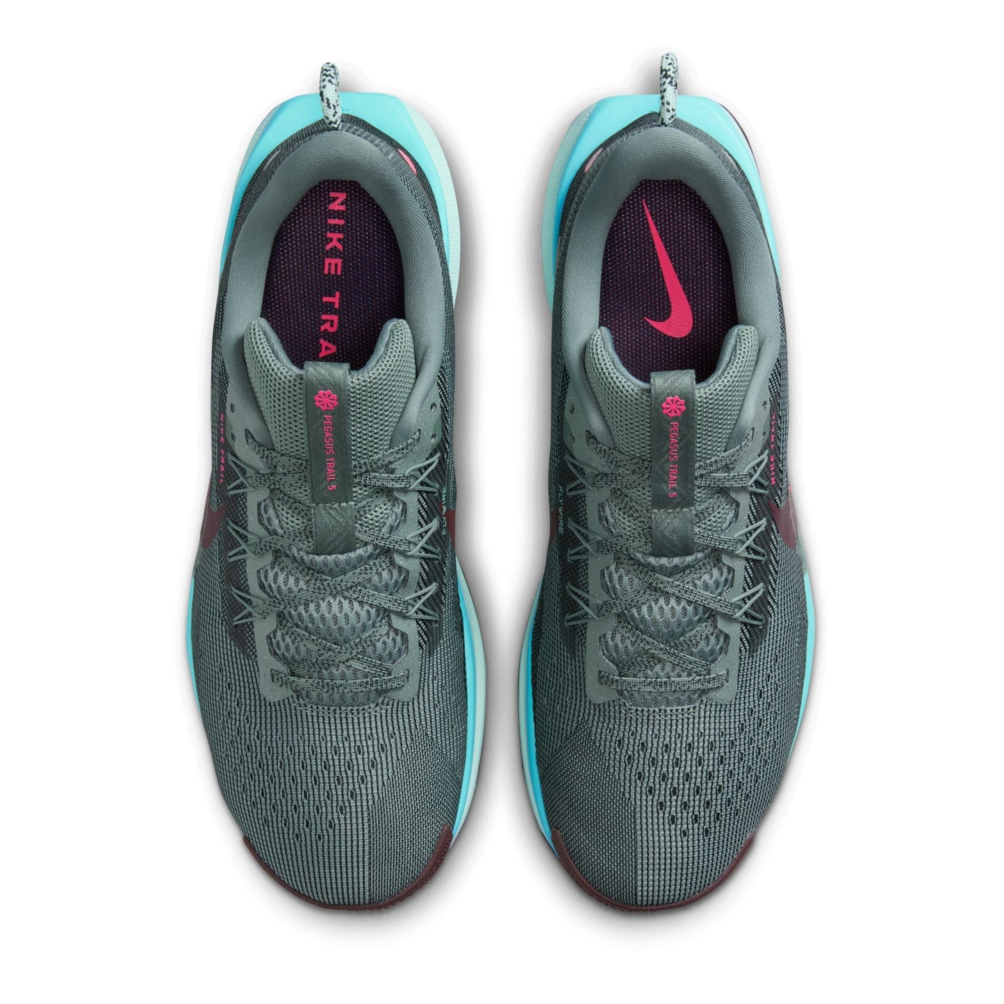 Nike Pegasus Trail 5 | Clay Green / Burgundy Crush / Bleached Turquoise | Mens