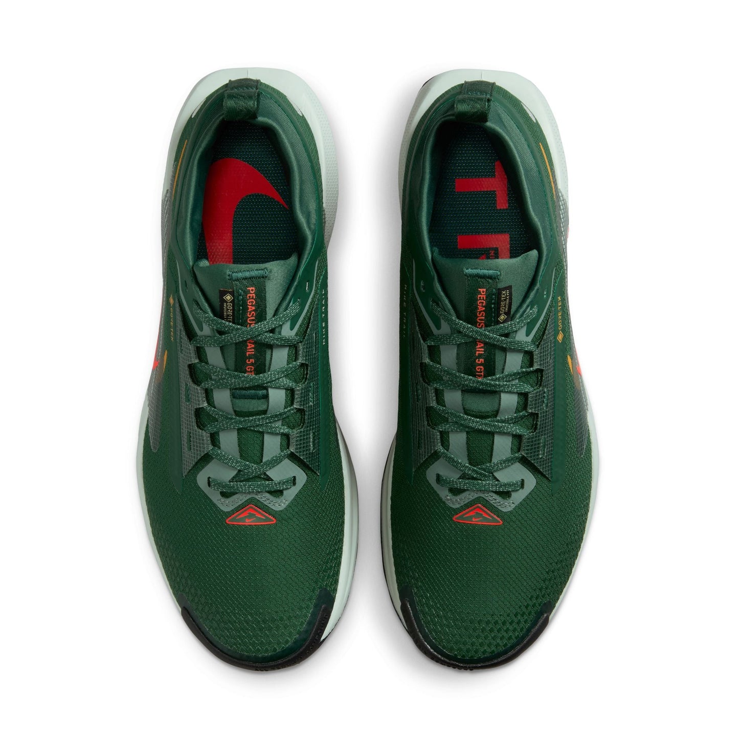 Nike Pegasus Trail 5 GORE-TEX | Fir / Bright Crimson / Clay Green | Mens