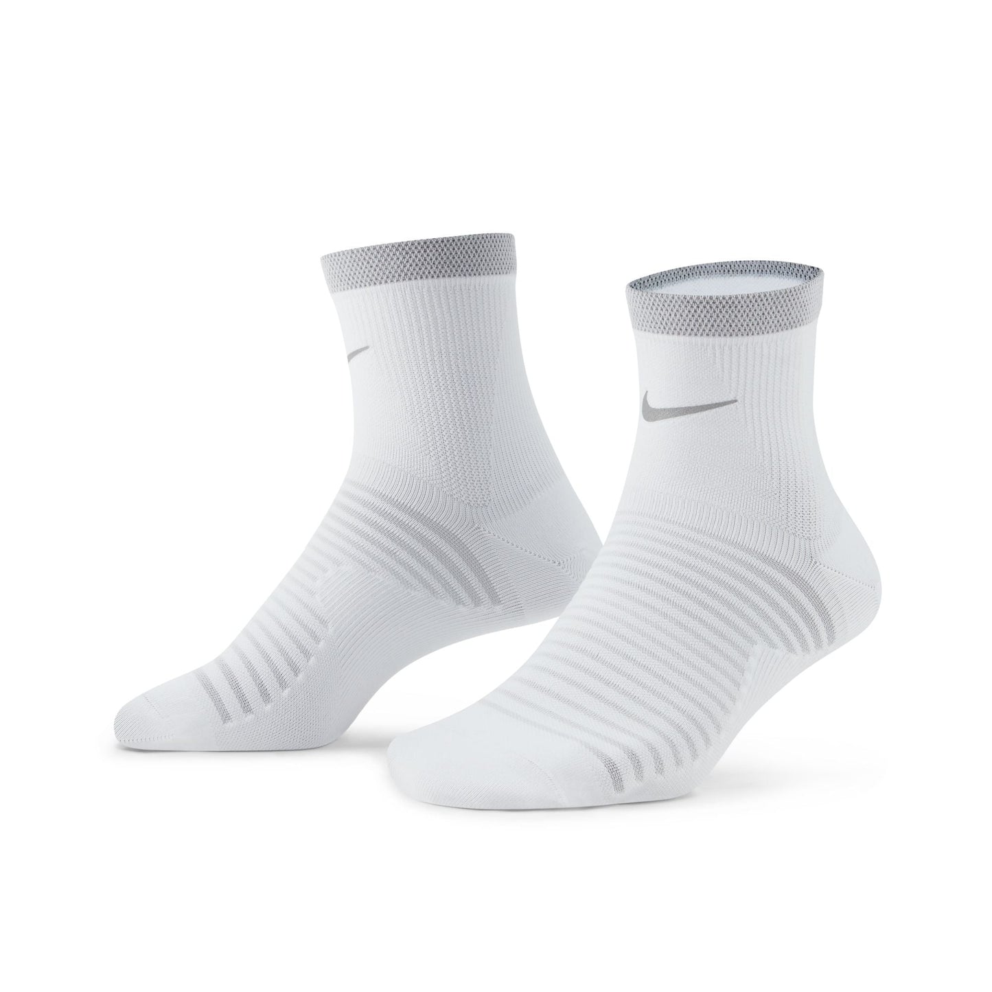 Nike Spark Lightweight Sock | Ankle Length | White / Reflective Silver