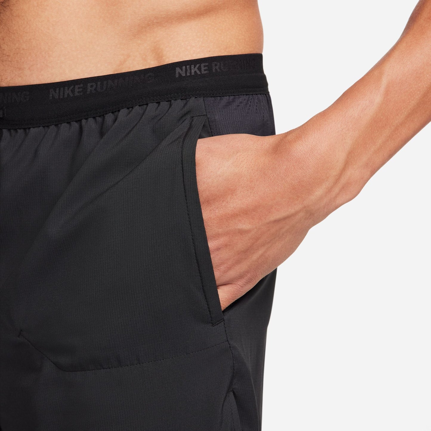 Nike Stride 5" 2-in-1 Shorts | Black / Reflective Silver | Mens