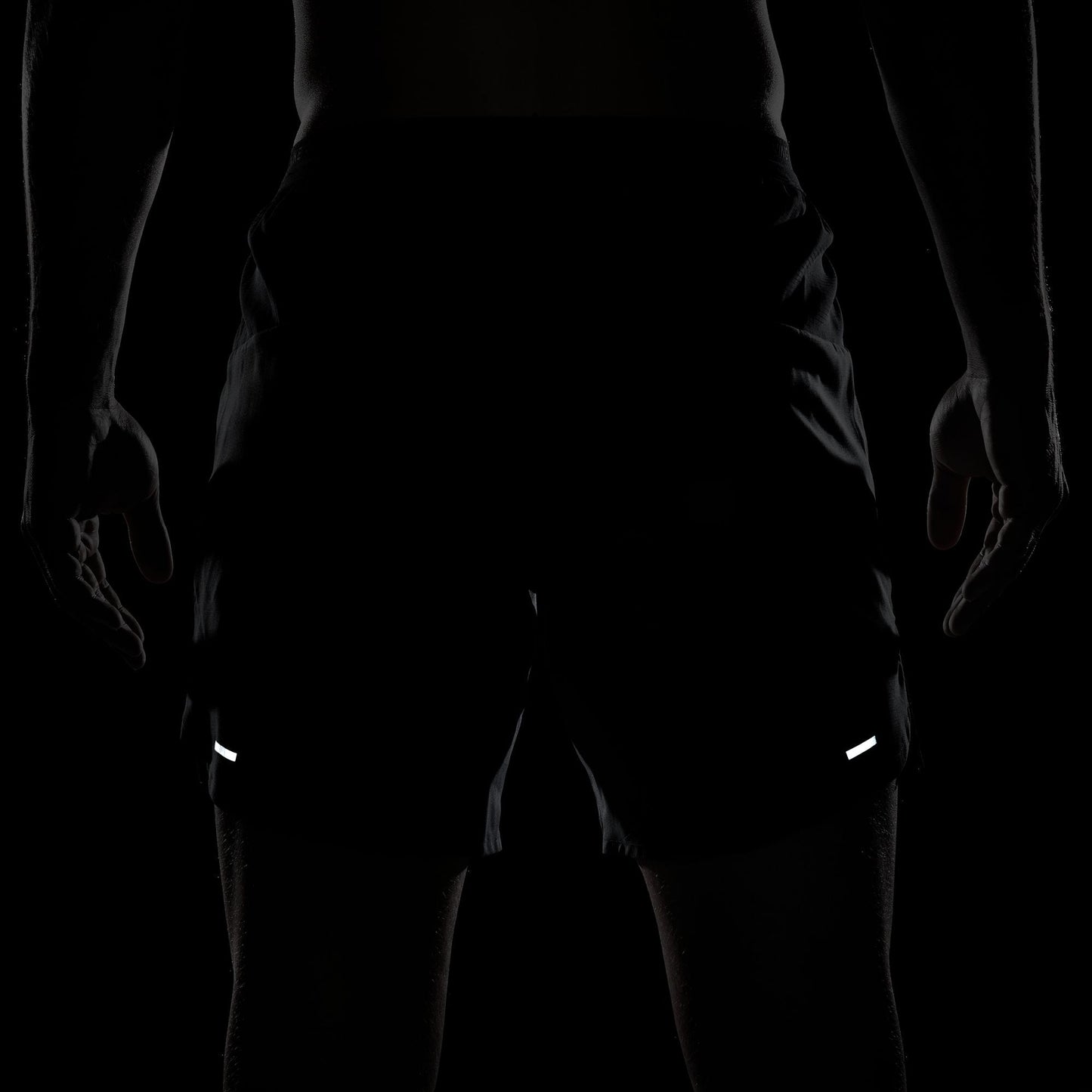 Nike Stride 7" Shorts | Black / Reflective Silver | Mens