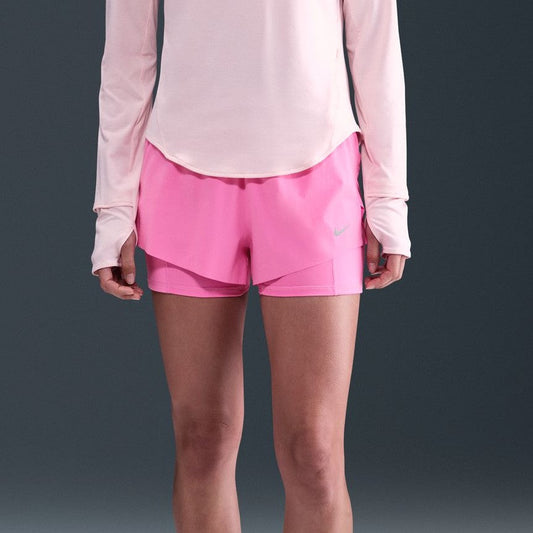 Nike Swift 2-in-1 Shorts | Playful Pink / Reflective Silver | Womens