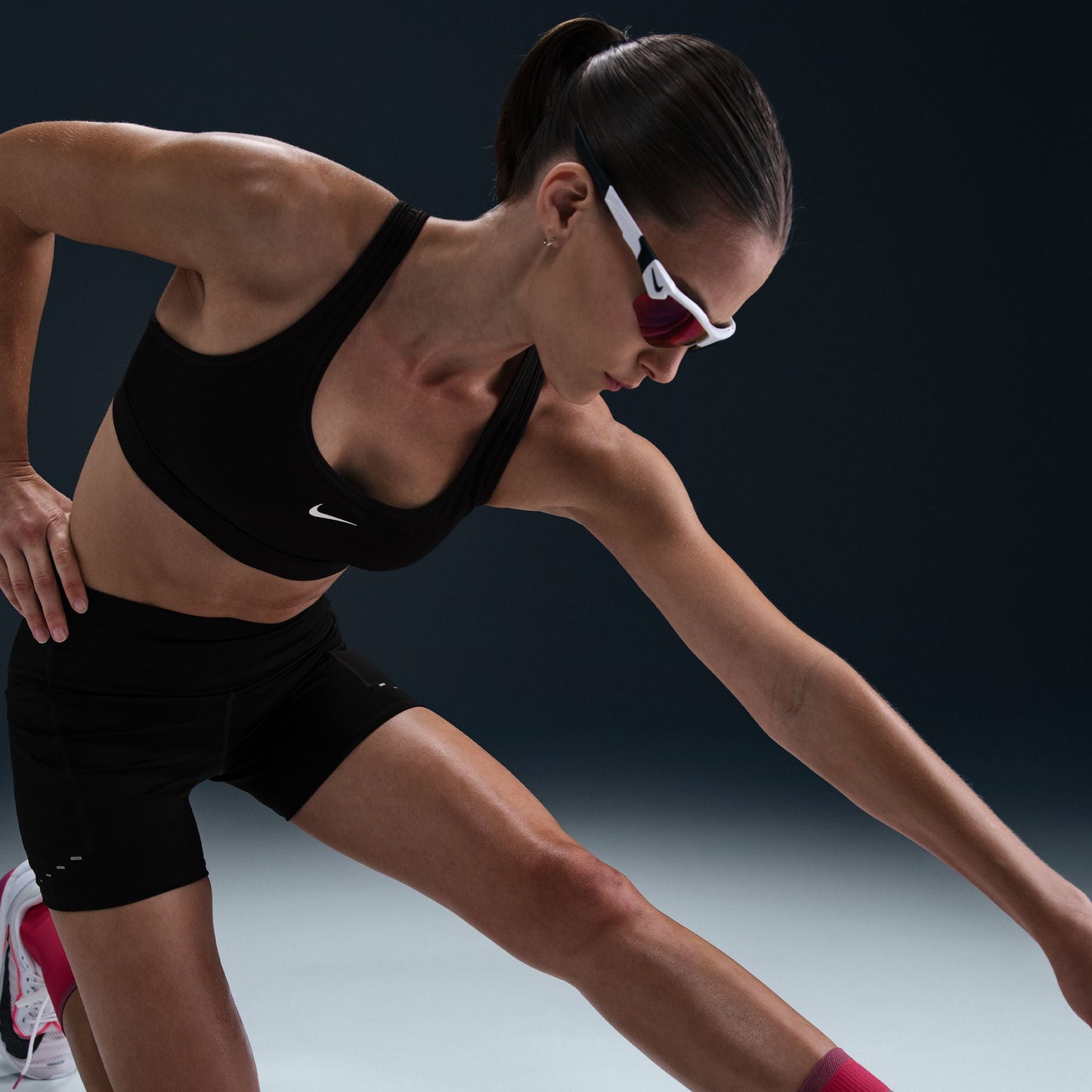 Nike Swift Running Tight | Black / Reflective Silver | Womens