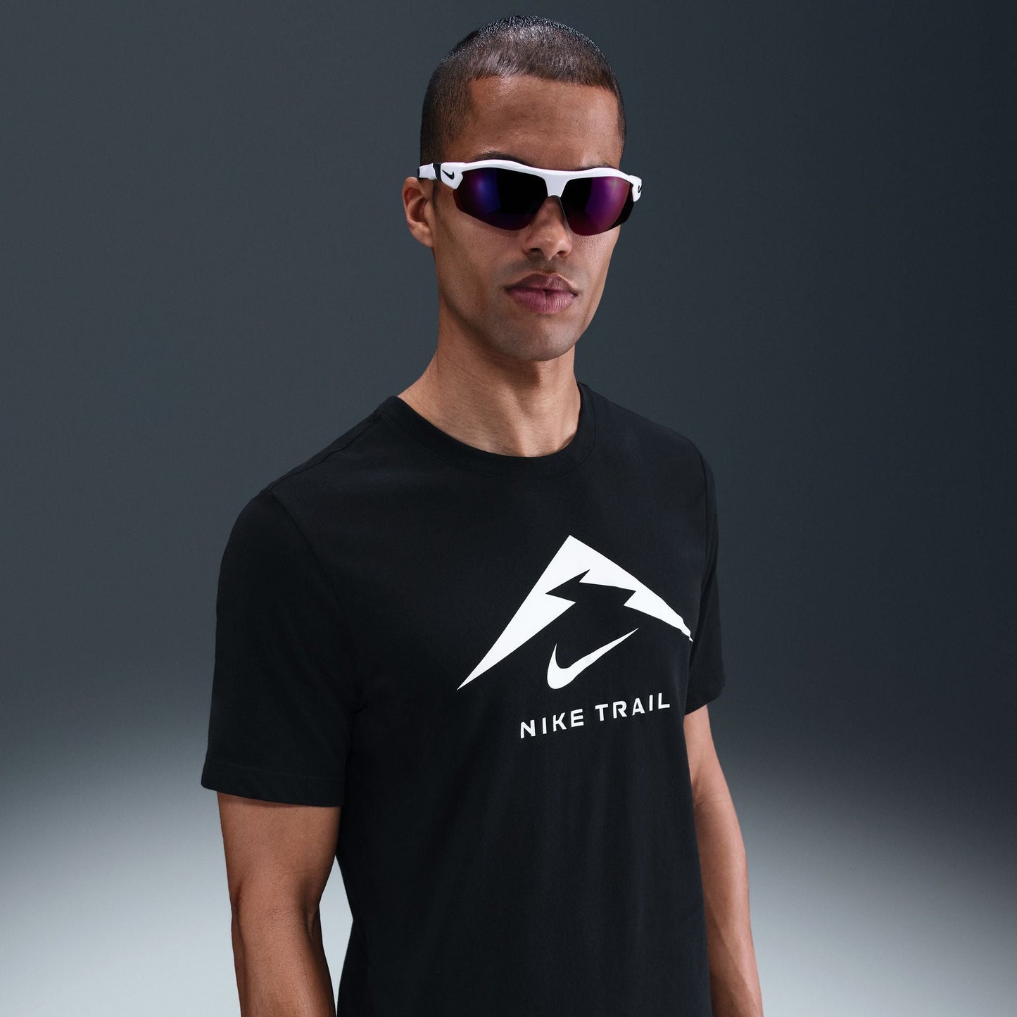 Nike Trail Dri-FIT Tee Tall | Black / Summit White | Mens