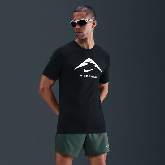 Nike Trail Dri-FIT Tee Tall | Black / Summit White | Mens