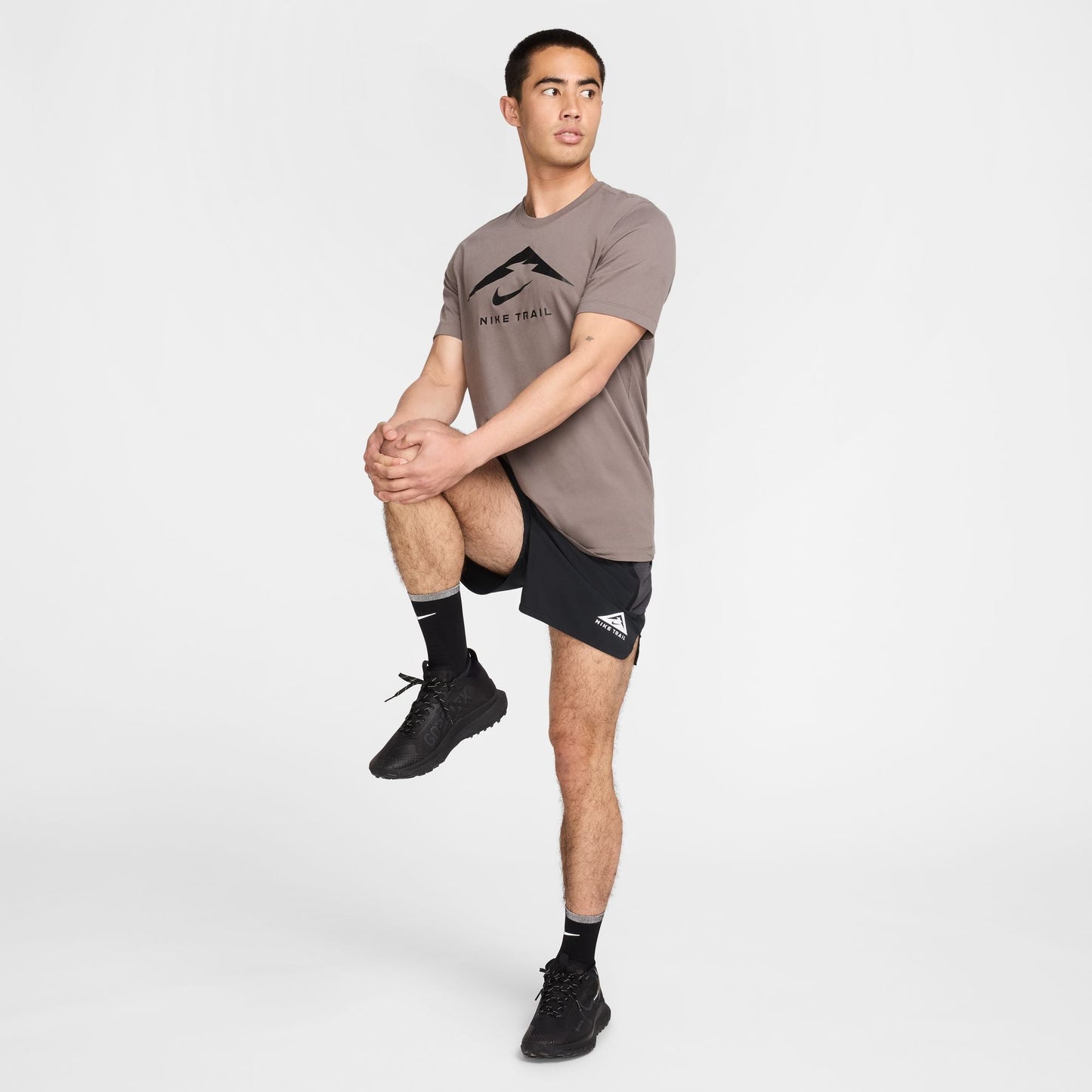Nike Trail Dri-FIT Tee | Cave Stone / Black | Mens