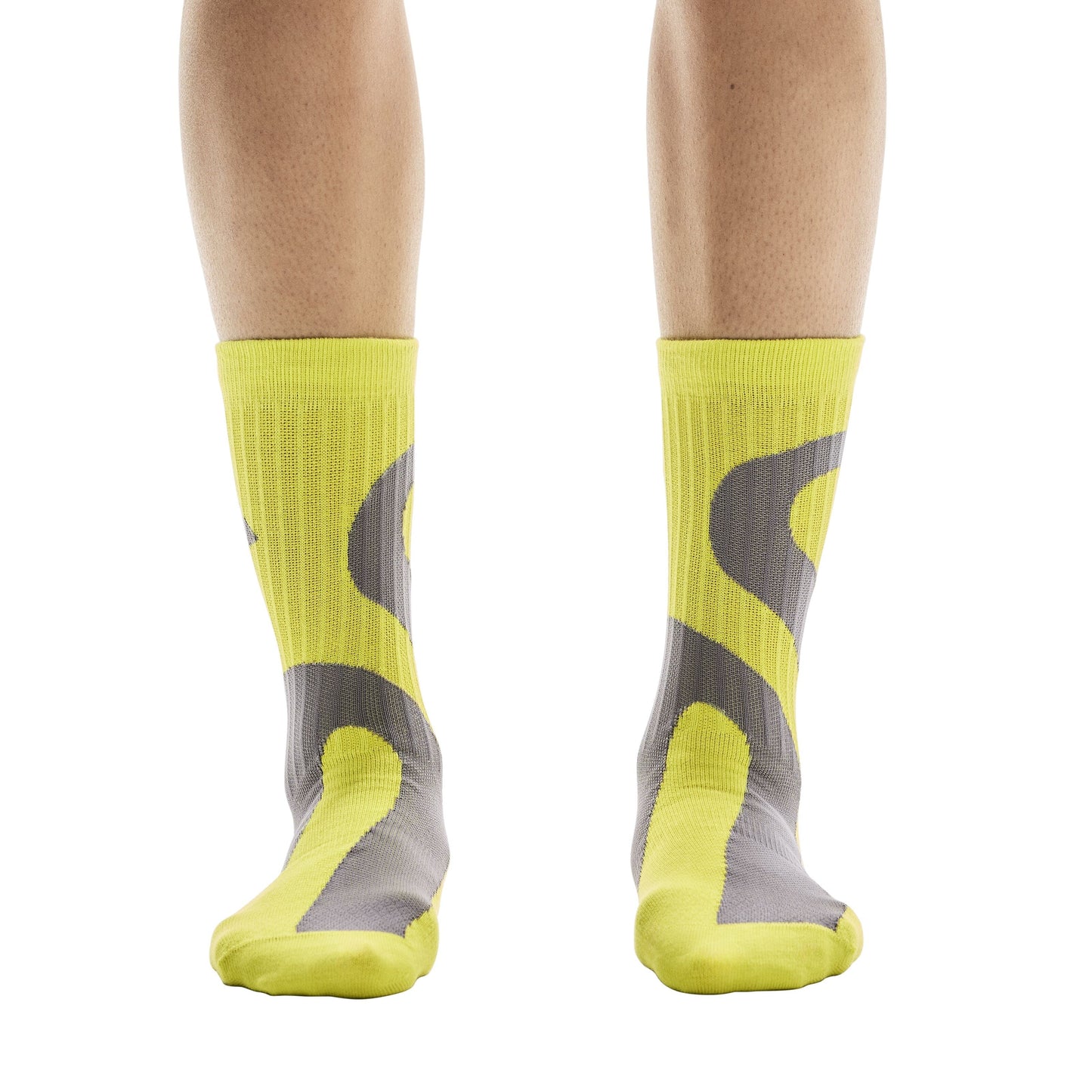 On Liquid Logo Sock High 2 pack | Lime / Eclipse