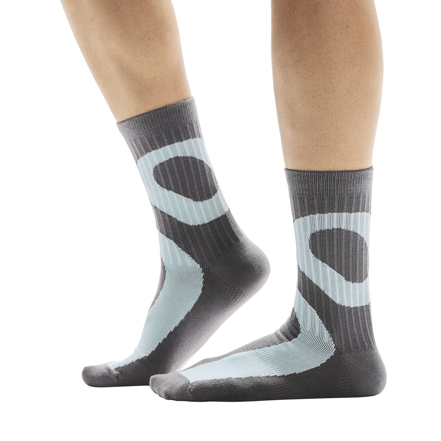 On Liquid Logo Sock High 2 pack | Lime / Eclipse