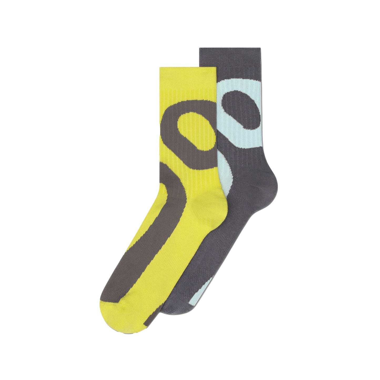 On Liquid Logo Sock High 2 pack | Lime / Eclipse